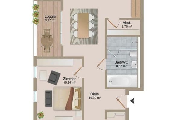3 bedroom flat to rent, 100 m², Kieselbronn 3 bedroom flat to rent, 100 m², Kieselbronn