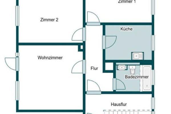 3 bedroom flat to rent, 65 m², Siedlerweg 15, Braunschweig 3 bedroom flat to rent, 65 m², Siedlerweg 15, Braunschweig