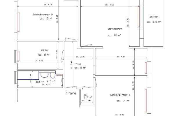 3 bedroom flat to rent, 78 m², Bremen, Bremen 3 bedroom flat to rent, 78 m², Bremen, Bremen