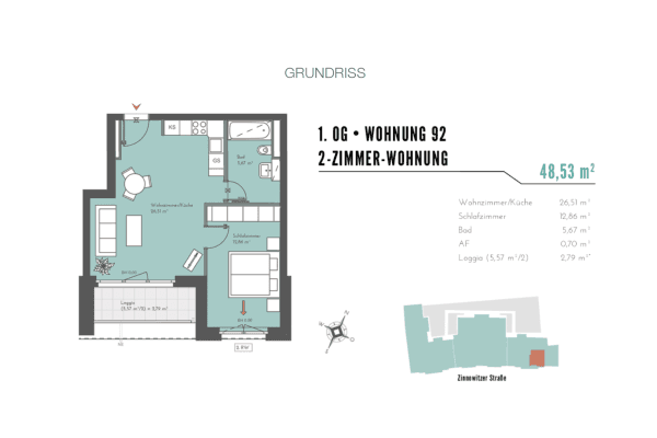 2 bedroom flat to rent, 49 m², Zinnowitzer Straße 7, Berlin, Berlin 2 bedroom flat to rent, 49 m², Zinnowitzer Straße 7, Berlin, Berlin