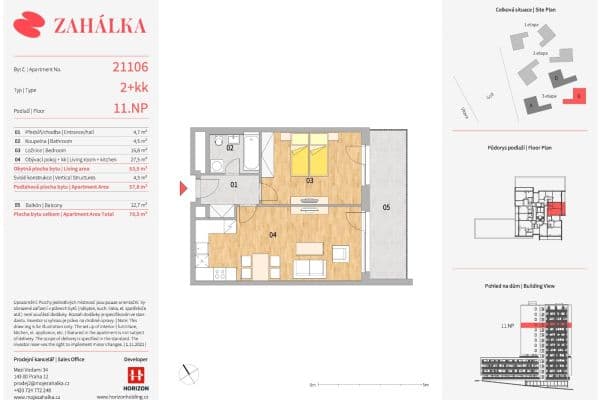 1 bedroom with open-plan kitchen flat to rent, 54 m², Mezi Vodami, Praha 1 bedroom with open-plan kitchen flat to rent, 54 m², Mezi Vodami, Praha