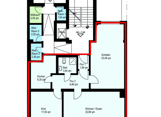 3 bedroom flat to rent, 95 m², F1, Mannheim 3 bedroom flat to rent, 95 m², F1, Mannheim