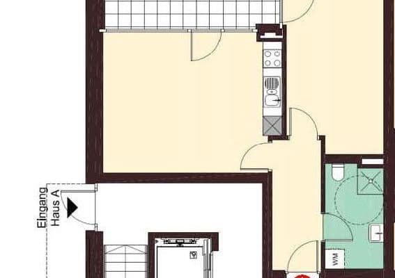 2 bedroom flat to rent, 52 m², Brunnengasse 12, Dornbirn 2 bedroom flat to rent, 52 m², Brunnengasse 12, Dornbirn