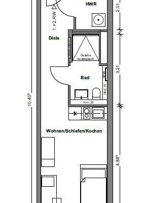 1 bedroom flat to rent, 31 m², Rudower Chaussee 34, Berlin, Berlin 1 bedroom flat to rent, 31 m², Rudower Chaussee 34, Berlin, Berlin