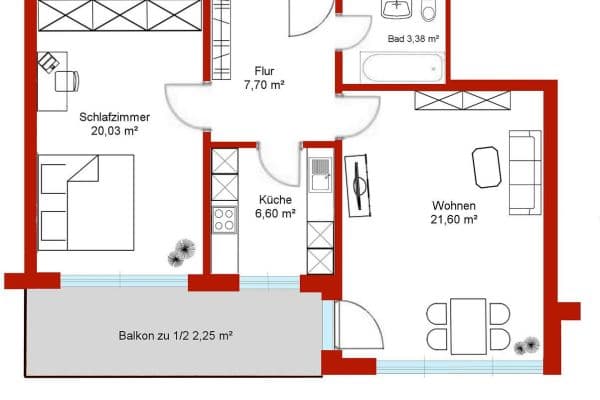 2 bedroom flat for sale, 62 m², Starnberg, Bavaria 2 bedroom flat for sale, 62 m², Starnberg, Bavaria