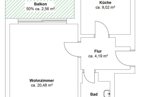 1 bedroom flat to rent, 40 m², Mannheim 1 bedroom flat to rent, 40 m², Mannheim