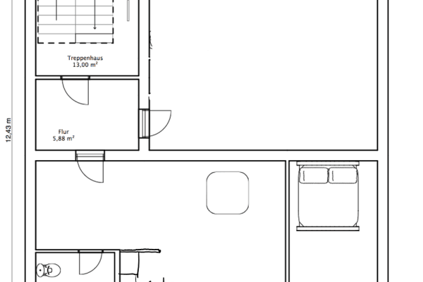 1 bedroom with open-plan kitchen flat to rent, 82 m², Erkratherstr. 28, Düsseldorf 1 bedroom with open-plan kitchen flat to rent, 82 m², Erkratherstr. 28, Düsseldorf