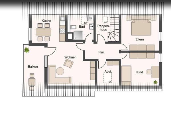 2 bedroom with open-plan kitchen flat to rent, 92 m², Gundelsheim 2 bedroom with open-plan kitchen flat to rent, 92 m², Gundelsheim