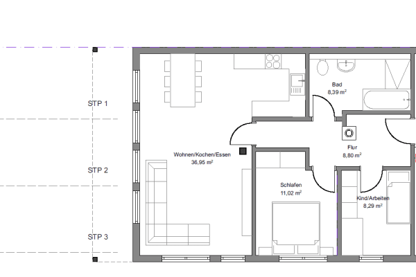 3 bedroom flat to rent, 73 m², Innsbrucker Straße 32, Heilbronn 3 bedroom flat to rent, 73 m², Innsbrucker Straße 32, Heilbronn