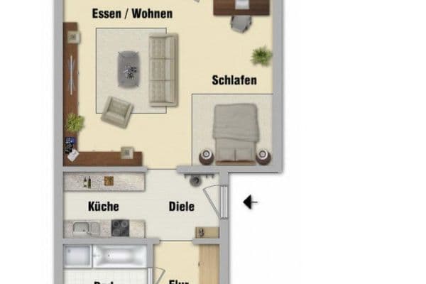 1 bedroom flat to rent, 50 m², Haimhausen, Bavaria 1 bedroom flat to rent, 50 m², Haimhausen, Bavaria