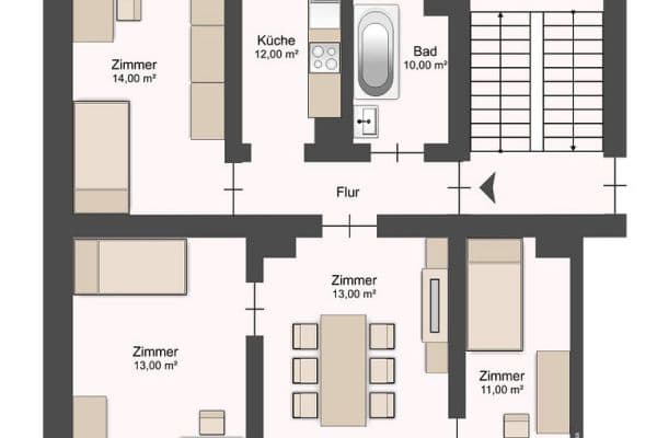 4 bedroom flat to rent, 75 m², Nürnberg, Bavaria 4 bedroom flat to rent, 75 m², Nürnberg, Bavaria