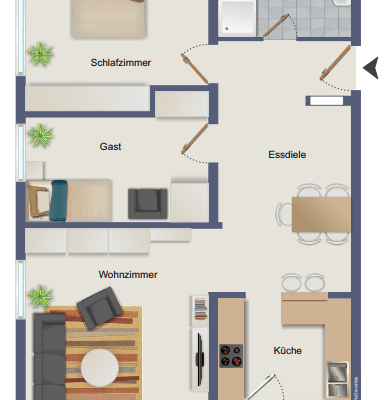 2 bedroom with open-plan kitchen flat to rent, 80 m², Ludwigstr. 62, Mühlheim am Main 2 bedroom with open-plan kitchen flat to rent, 80 m², Ludwigstr. 62, Mühlheim am Main