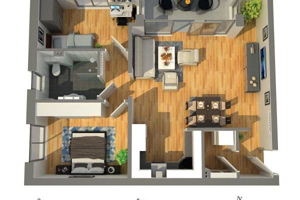 2 bedroom with open-plan kitchen flat to rent, 75 m², Paderborn 2 bedroom with open-plan kitchen flat to rent, 75 m², Paderborn