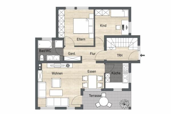 3 bedroom flat for sale, 76 m², Kochstraße 5, Oberboihingen 3 bedroom flat for sale, 76 m², Kochstraße 5, Oberboihingen