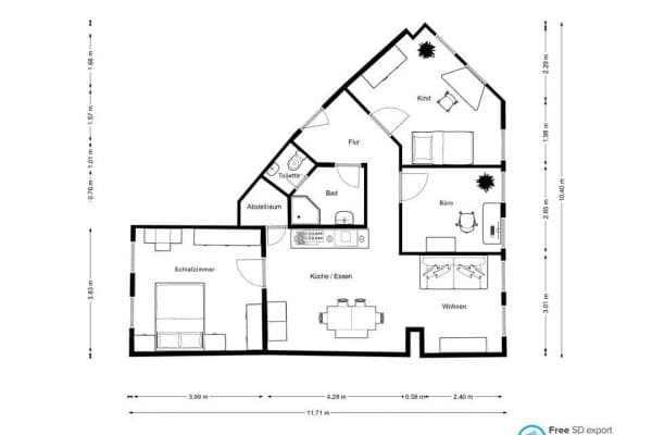 4 bedroom flat to rent, 82 m², Eppstein 4 bedroom flat to rent, 82 m², Eppstein