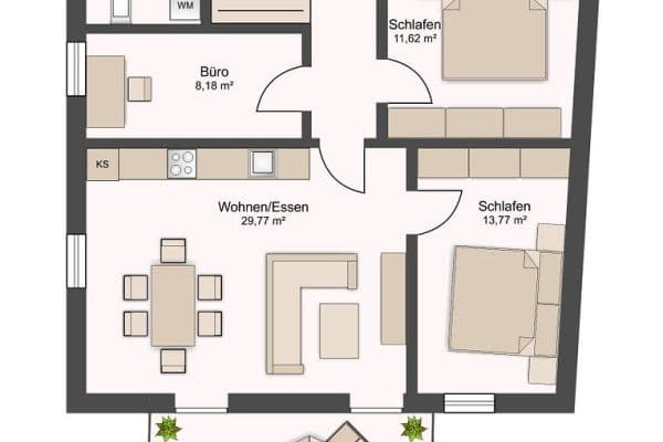 4 bedroom flat to rent, 92 m², Marktplatz 11, Untergriesbach 4 bedroom flat to rent, 92 m², Marktplatz 11, Untergriesbach