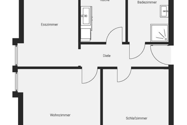 3 bedroom flat to rent, 67 m², Stuttgart 3 bedroom flat to rent, 67 m², Stuttgart
