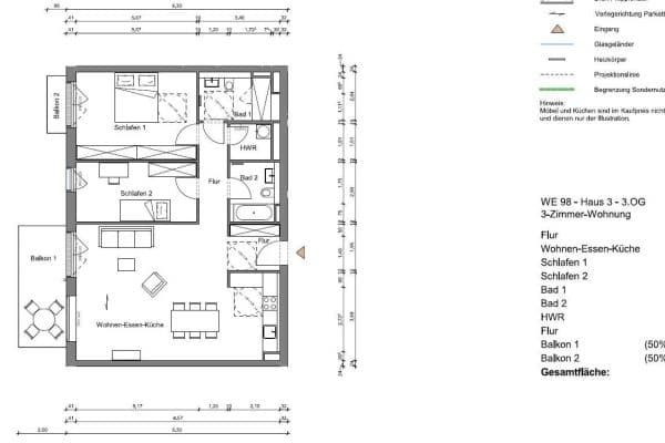 3 bedroom flat to rent, 105 m², Regattastr 51e, Berlin 3 bedroom flat to rent, 105 m², Regattastr 51e, Berlin