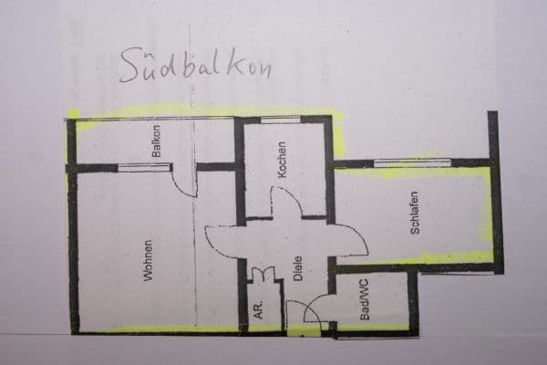 1 bedroom with open-plan kitchen flat to rent, 64 m², Körner Grund, Dortmund 1 bedroom with open-plan kitchen flat to rent, 64 m², Körner Grund, Dortmund