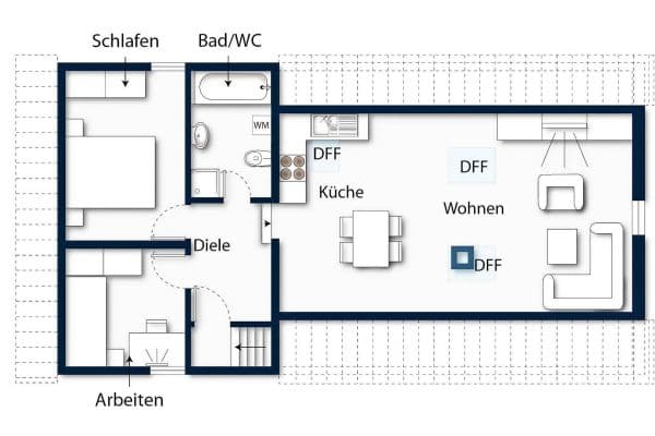 3 bedroom flat to rent, 72 m², Heilbronn 3 bedroom flat to rent, 72 m², Heilbronn