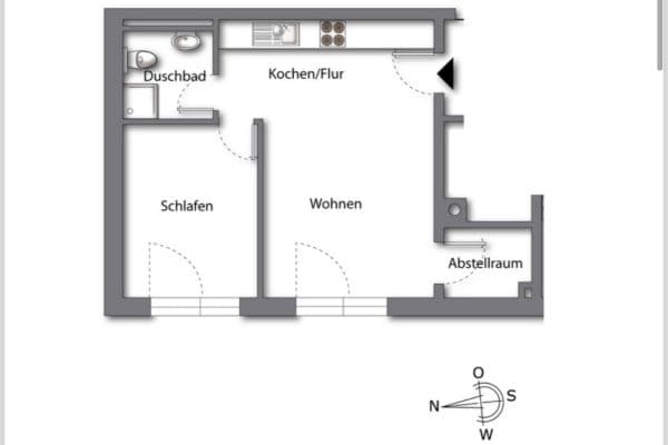 2 bedroom flat to rent, 50 m², Bismarckstraße 34, Schorndorf 2 bedroom flat to rent, 50 m², Bismarckstraße 34, Schorndorf
