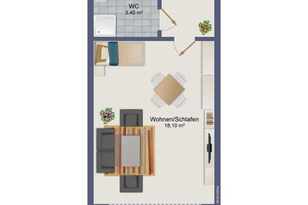 1 bedroom flat to rent, 30 m², Uhdestraße 45, München, Bavaria 1 bedroom flat to rent, 30 m², Uhdestraße 45, München, Bavaria