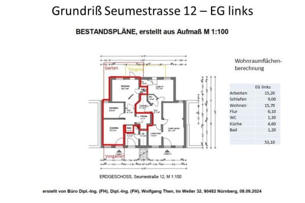 3 bedroom flat to rent, 54 m², Seumestrasse 12, Hamburg Eilbek, Hamburg 3 bedroom flat to rent, 54 m², Seumestrasse 12, Hamburg Eilbek, Hamburg