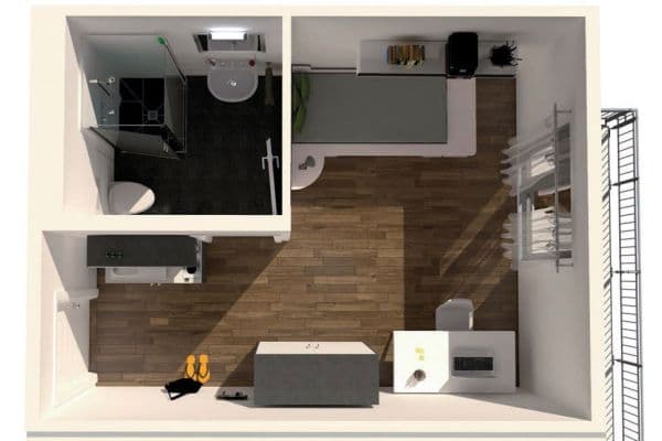 1 bedroom flat to rent, 18 m², Firnhaberstr. 12, Augsburg, Bavaria 1 bedroom flat to rent, 18 m², Firnhaberstr. 12, Augsburg, Bavaria