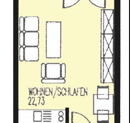 1 bedroom flat to rent, 30 m², Marconistr. 10, Augsburg, Bavaria 1 bedroom flat to rent, 30 m², Marconistr. 10, Augsburg, Bavaria