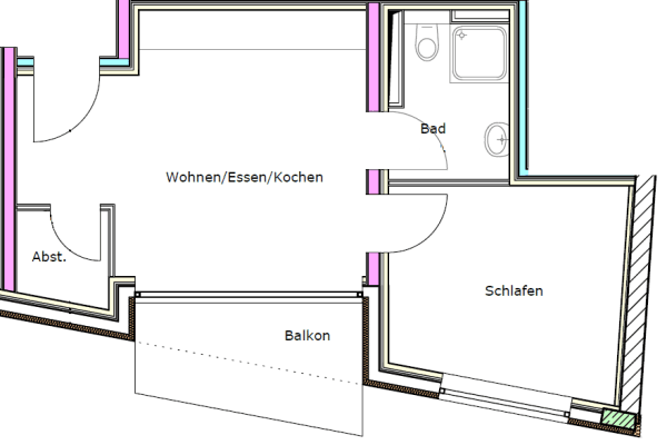 2 bedroom flat to rent, 40 m², Mannheim 2 bedroom flat to rent, 40 m², Mannheim
