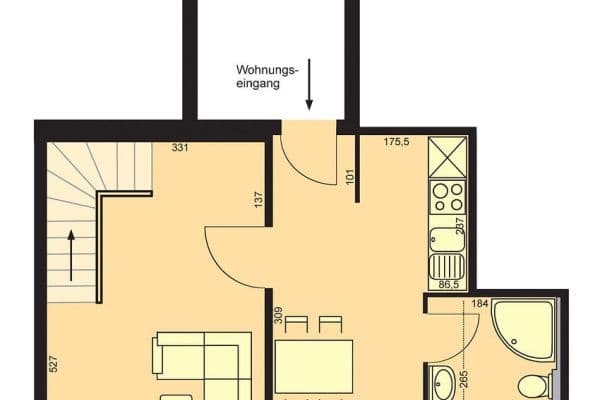 3 bedroom flat to rent, 59 m², Kiel 3 bedroom flat to rent, 59 m², Kiel