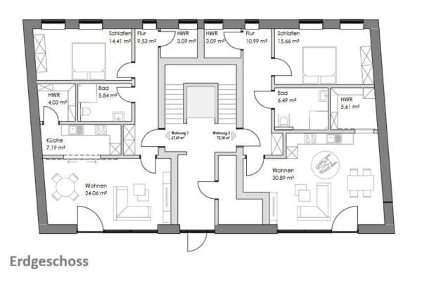 2 bedroom flat to rent, 75 m², Abdena Str. 2, Emden, Lower Saxony 2 bedroom flat to rent, 75 m², Abdena Str. 2, Emden, Lower Saxony