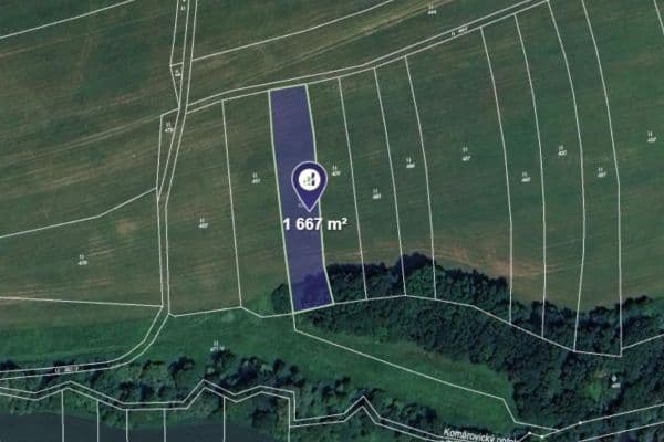 plot for sale, 1,667 m², Kelč plot for sale, 1,667 m², Kelč