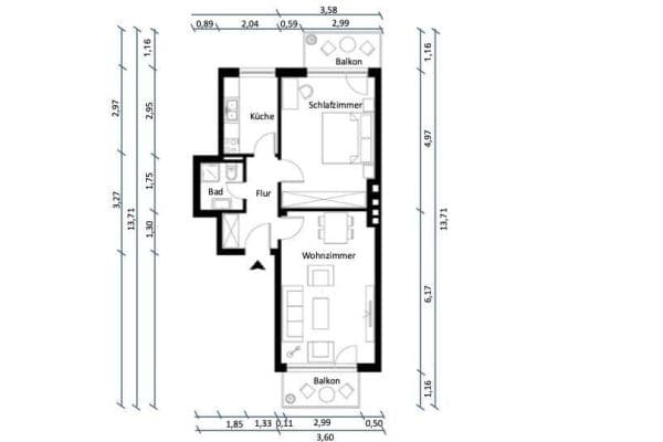 2 bedroom flat for sale, 58 m², Hamburg, Hamburg 2 bedroom flat for sale, 58 m², Hamburg, Hamburg
