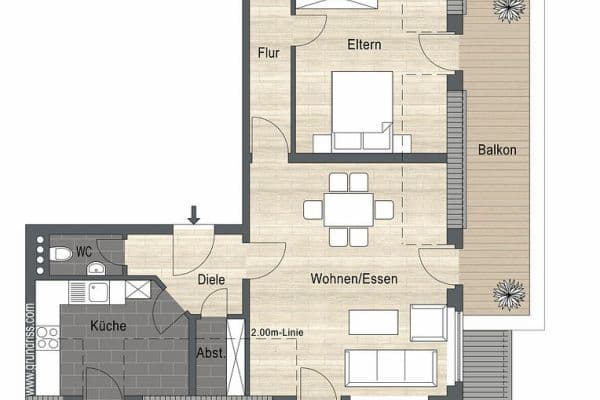 3 bedroom flat to rent, 94 m², Wilhelmstraße 1-5, Neuss 3 bedroom flat to rent, 94 m², Wilhelmstraße 1-5, Neuss