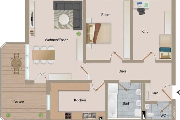 3 bedroom flat to rent, 89 m², Liebenzellerstr. 35, Schömberg 3 bedroom flat to rent, 89 m², Liebenzellerstr. 35, Schömberg