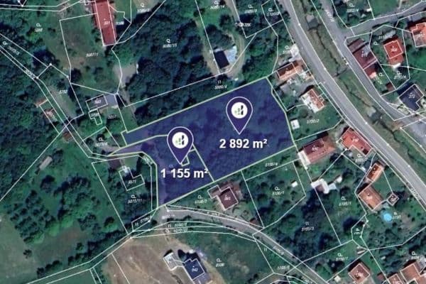 plot for sale, 4,047 m², Růžďka plot for sale, 4,047 m², Růžďka