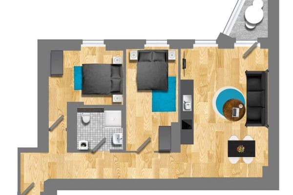 3 bedroom flat to rent, 63 m², Berlin, Berlin 3 bedroom flat to rent, 63 m², Berlin, Berlin