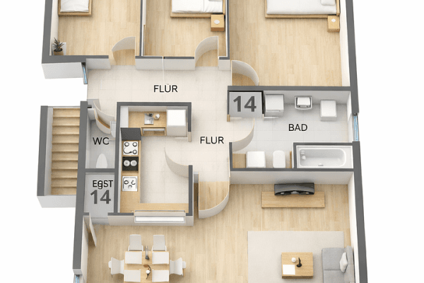 4 bedroom flat for sale, 106 m², Beethovenring 12, Königs Wusterhausen 4 bedroom flat for sale, 106 m², Beethovenring 12, Königs Wusterhausen