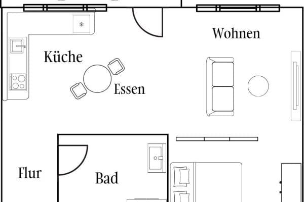 Studio flat to rent, 41 m², Luisenstraße 45, Düsseldorf, North Rhine-Westphalia Studio flat to rent, 41 m², Luisenstraße 45, Düsseldorf, North Rhine-Westphalia