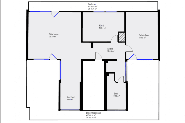 2 bedroom with open-plan kitchen flat for sale, 132 m², Hansjakobstraße 125a, München, Bavaria 2 bedroom with open-plan kitchen flat for sale, 132 m², Hansjakobstraße 125a, München, Bavaria