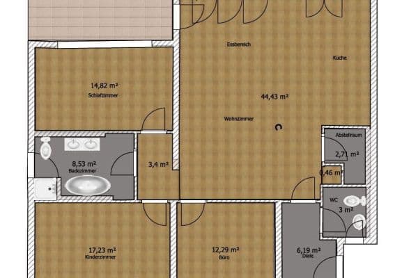 3 bedroom with open-plan kitchen flat for sale, 119 m², Heilbronn 3 bedroom with open-plan kitchen flat for sale, 119 m², Heilbronn