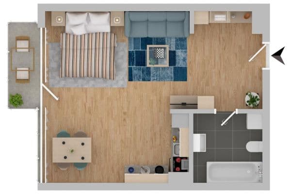 1 bedroom flat to rent, 45 m², Böckingstraße 57, Köln, North Rhine-Westphalia 1 bedroom flat to rent, 45 m², Böckingstraße 57, Köln, North Rhine-Westphalia