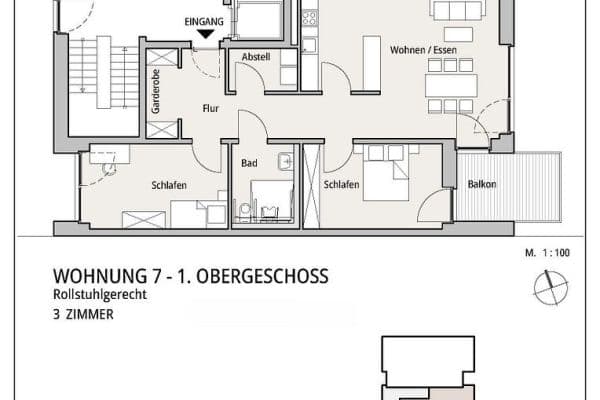 3 bedroom flat to rent, 87 m², Seeblick 6a, Ibbenbüren 3 bedroom flat to rent, 87 m², Seeblick 6a, Ibbenbüren
