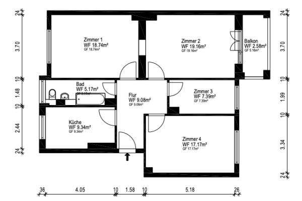 2 bedroom with open-plan kitchen flat for sale, 91 m², Berlin, Berlin 2 bedroom with open-plan kitchen flat for sale, 91 m², Berlin, Berlin