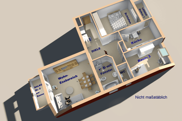 3 bedroom flat to rent, 84 m², Bergheim Niederaußem 3 bedroom flat to rent, 84 m², Bergheim Niederaußem