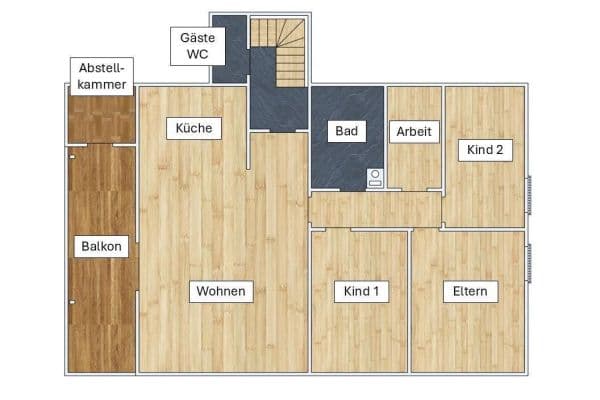 3 bedroom with open-plan kitchen flat to rent, 130 m², Laufenburg (Baden), Baden-Württemberg 3 bedroom with open-plan kitchen flat to rent, 130 m², Laufenburg (Baden), Baden-Württemberg