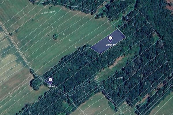 plot for sale, 3,171 m², Ježovy plot for sale, 3,171 m², Ježovy