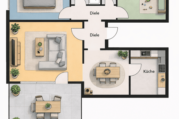 4 bedroom flat to rent, 78 m², Herfeldstraße 20, Marsberg 4 bedroom flat to rent, 78 m², Herfeldstraße 20, Marsberg