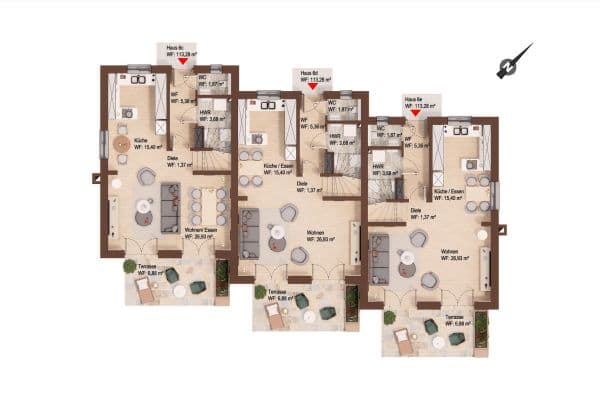 house to rent, 115 m², Dorfmitte 6 D, Heiligenhagen house to rent, 115 m², Dorfmitte 6 D, Heiligenhagen